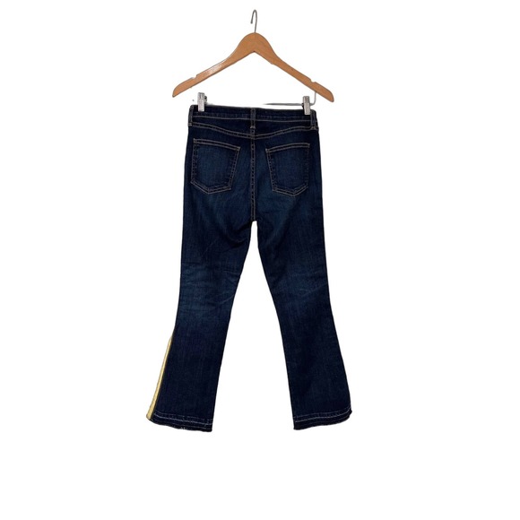 VERONICA BEARD Blue Stripe Carolyn Baby Boot Jeans sz 26 - Picture 4 of 13